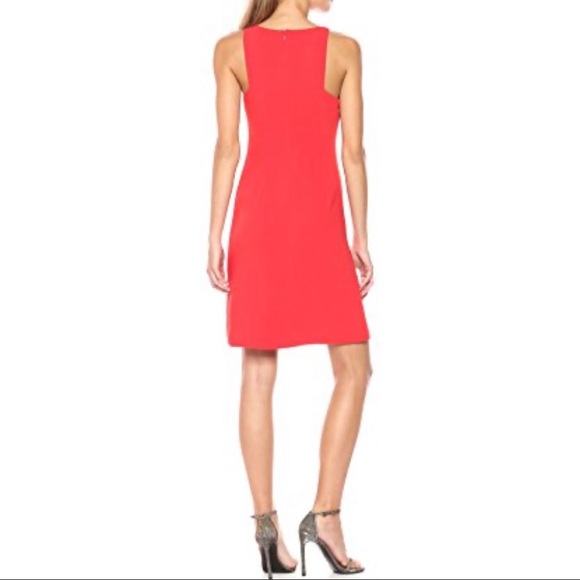 718 Halston heritage boy neck crepe dress - Picture 4 of 8